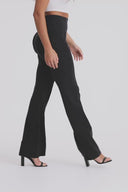 WRUP Denim - High Waisted - Super Flare - Black + Black Stitching