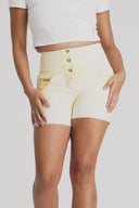 WRUP SNUG Jeans - 3 Button High Waisted - Shorts - Yellow Sorbet