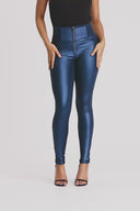 WRUP Disco Pants - Super High Waisted - Full Length - Navy Blue