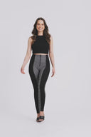 WRUP Mosaic Weave Fashion - Super High Waisted - Full Length - Grey