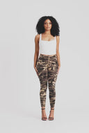 WRUP Cargo Fashion - High Waisted - 7/8 Length - Brown Camo