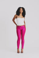 WRUP Disco Pants - Mid Rise - Full Length - Hot Pink