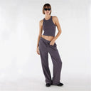 Ribbed Tank Top - Charcoal