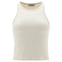 Ribbed Tank Top - Cream