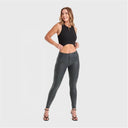 WRUP Snake Skin - High Waisted - Full Length - Black
