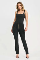WRUP Cargo Denim - High Waisted - Straight Leg - Black + Black Stitching