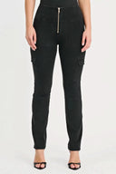 WRUP Cargo Denim - High Waisted - Straight Leg - Black + Black Stitching