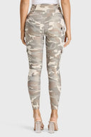 WRUP Cargo Fashion - High Waisted - 7/8 Length - Glitter Gold Camo