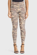 WRUP Cargo Fashion - High Waisted - 7/8 Length - Sand Camo