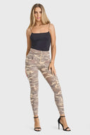 WRUP Cargo Fashion - High Waisted - 7/8 Length - Sand Camo