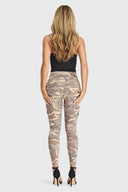 WRUP Cargo Fashion - High Waisted - 7/8 Length - Sand Camo