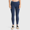 WRUP Core Denim - Mid Rise - Petite Length - Dark Blue + Blue Stitching