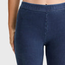 WRUP Core Denim - Mid Rise - Petite Length - Dark Blue + Blue Stitching