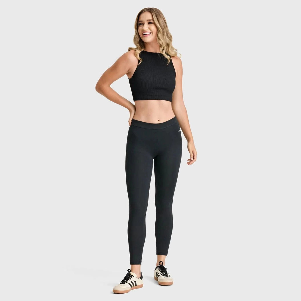 WRUP Core Fashion - Mid Rise - 7/8 Length - Black