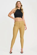 WRUP Corset Faux Leather - High Waisted - Full Length - Latte