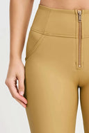 WRUP Corset Faux Leather - High Waisted - Full Length - Latte