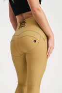 WRUP Corset Faux Leather - High Waisted - Full Length - Latte