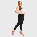 WRUP Curvy Denim - High Waisted - 7/8 Length - Black + Black Stitching
