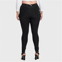 WRUP Curvy Denim - High Waisted - Full Length - Black + Black Stitching