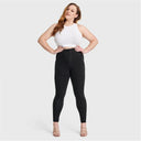 WRUP Curvy Denim - Zip High Waisted - Full Length - Black + Black Stitching