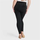 WRUP Curvy Denim - Zip High Waisted - Full Length - Black + Black Stitching