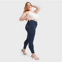 WRUP Curvy Fashion - High Waisted - 7/8 Length - Navy Blue