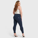 WRUP Curvy Fashion - High Waisted - 7/8 Length - Navy Blue