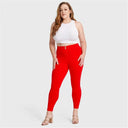 WRUP Curvy Fashion - High Waisted - 7/8 Length - Red