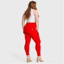 WRUP Curvy Fashion - High Waisted - 7/8 Length - Red