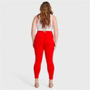 WRUP Curvy Fashion - High Waisted - 7/8 Length - Red