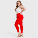 WRUP Curvy Fashion - High Waisted - 7/8 Length - Red