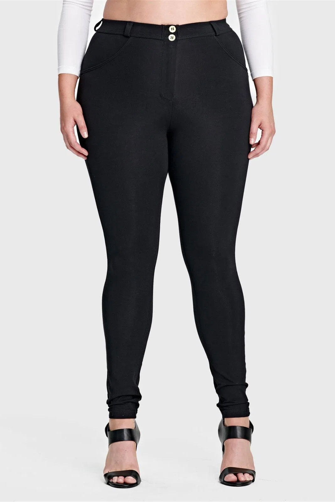 WRUP Curvy Fashion - High Waisted - Full Length - Black 2