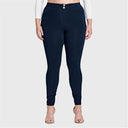 WRUP Curvy Fashion - High Waisted - Full Length - Navy Blue