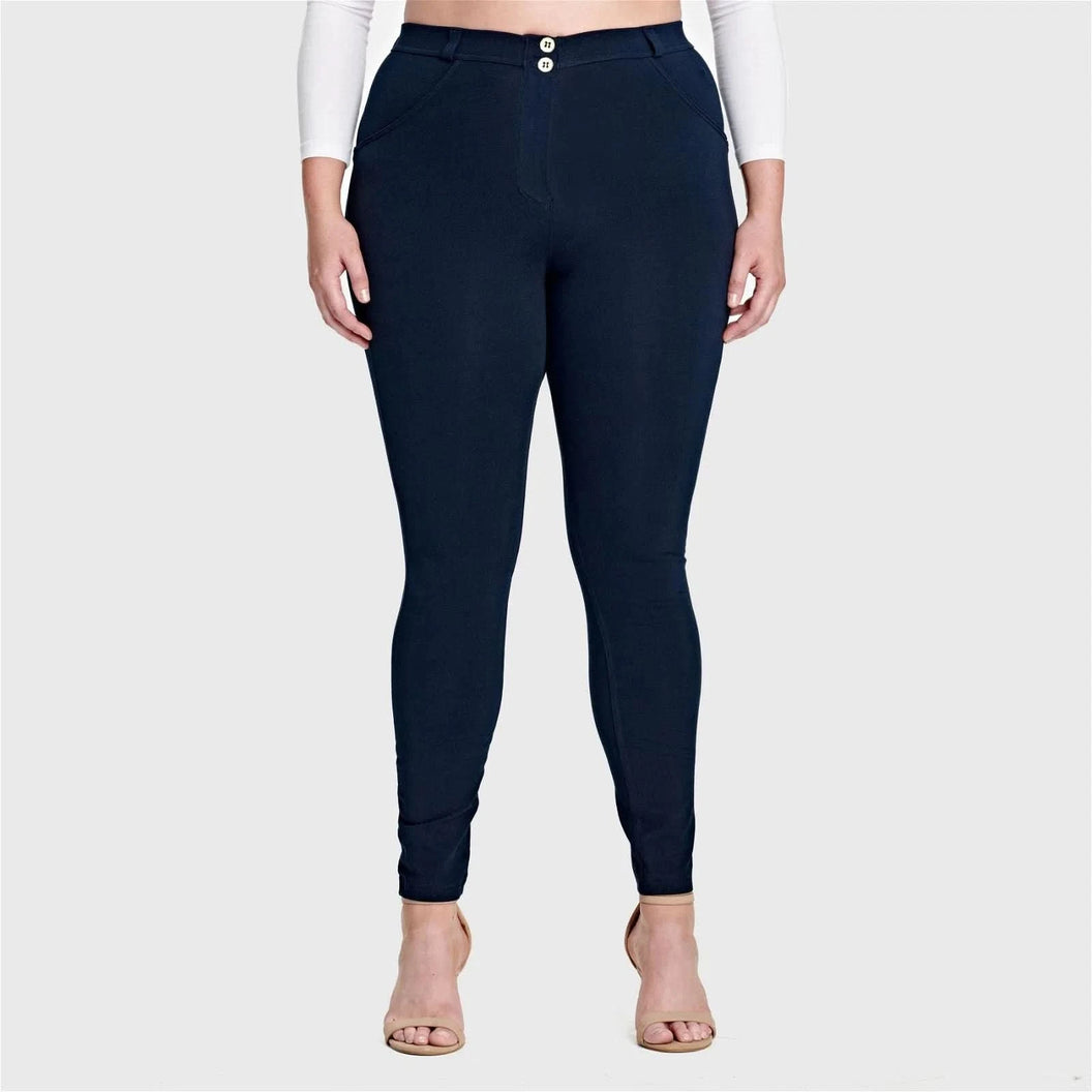 WRUP Curvy Fashion - High Waisted - Full Length - Navy Blue
