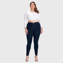 WRUP Curvy Fashion - High Waisted - Full Length - Navy Blue