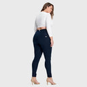 WRUP Curvy Fashion - High Waisted - Full Length - Navy Blue