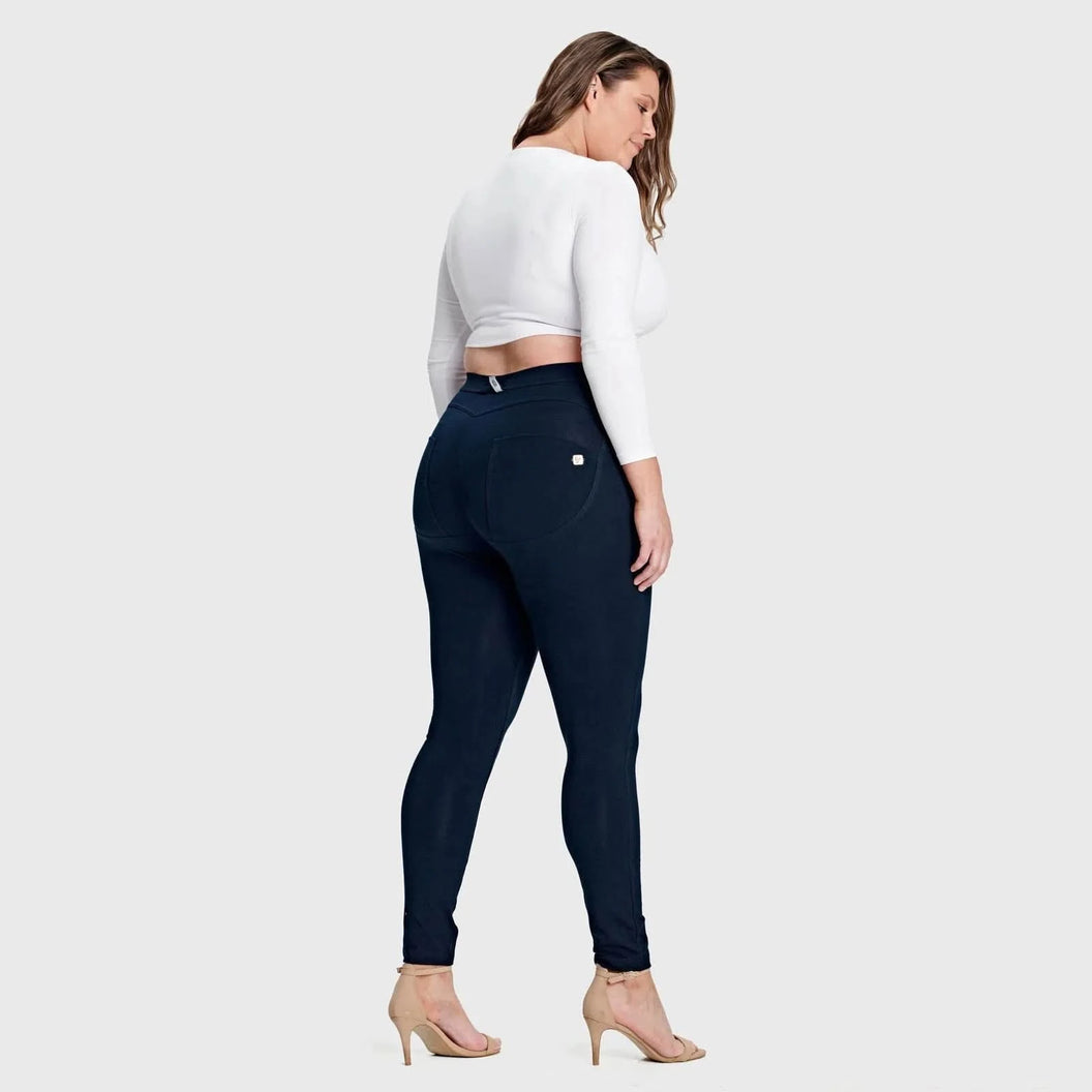 WRUP Curvy Fashion - High Waisted - Full Length - Navy Blue