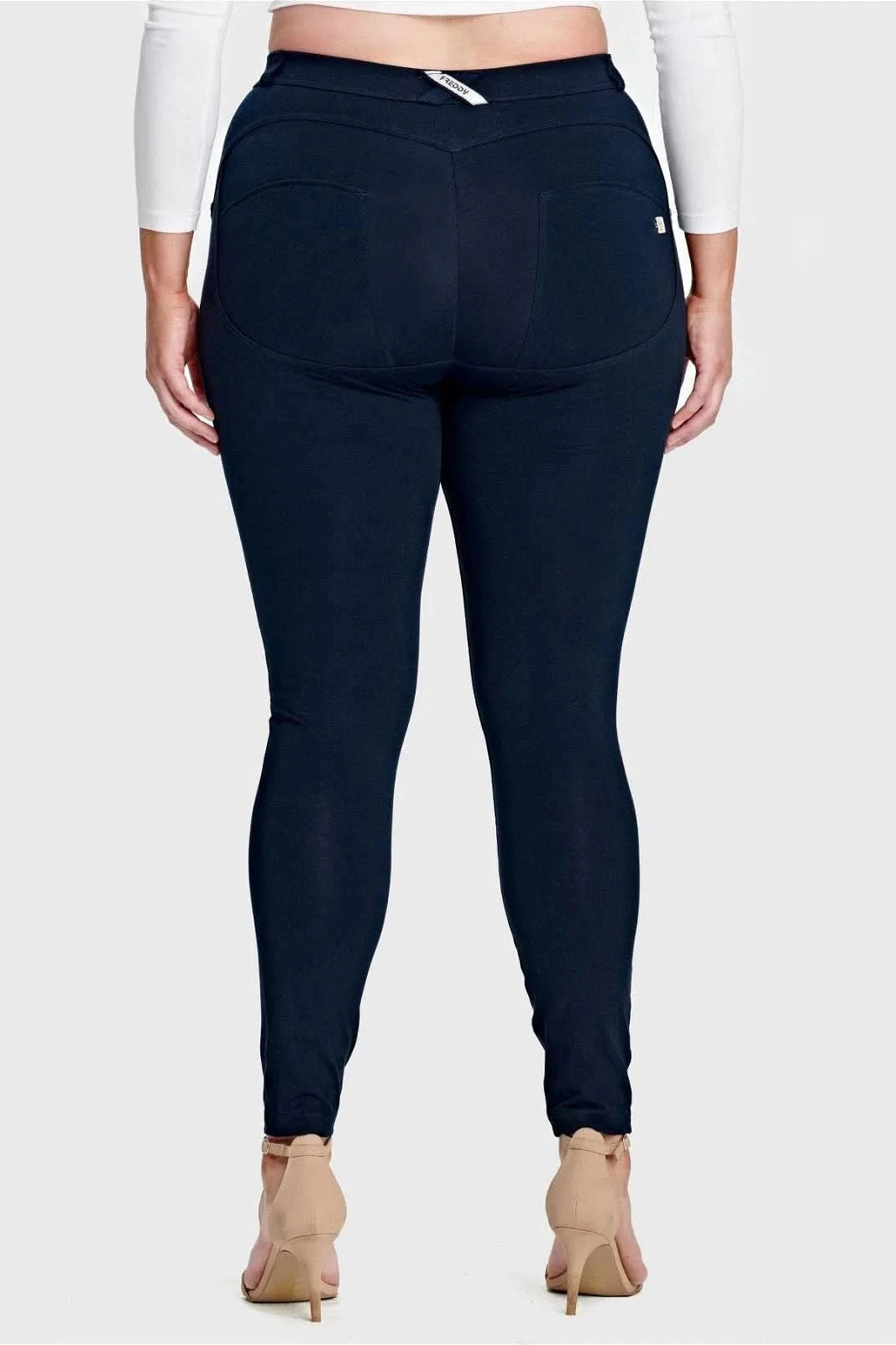 WRUP Curvy Fashion - High Waisted - Full Length - Navy Blue 3