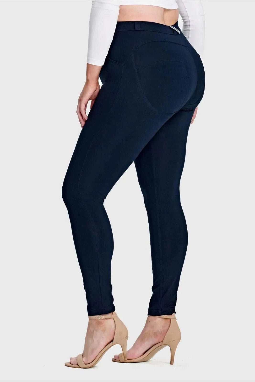 WRUP Curvy Fashion - High Waisted - Full Length - Navy Blue 2