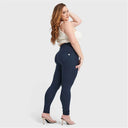 WRUP Curvy Fashion - Zip High Waisted - Full Length - Navy Blue