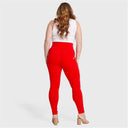 WRUP Curvy Fashion - Zip High Waisted - Full Length - Red