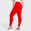 WRUP Curvy Fashion - Zip High Waisted - Full Length - Red