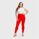 WRUP Curvy Fashion - Zip High Waisted - Full Length - Red