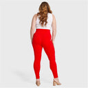 WRUP Curvy Fashion - Zip High Waisted - Full Length - Red