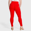 WRUP Curvy Fashion - Zip High Waisted - Full Length - Red
