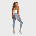 WRUP Denim - 3 Button High Waisted - Full Length - Stonewash