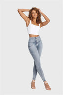 WRUP Denim - 3 Button High Waisted - Full Length - Stonewash