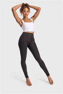 WRUP Denim - High Waisted - Full Length - Black + Black Stitching