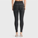 WRUP Denim - High Waisted - Full Length - Black + White Stitching