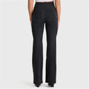 WRUP Denim - High Waisted - Super Flare - Black + Black Stitching